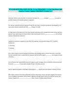 WATER RESTORATION IICRC Exam (2024/2025) | ActualQuestions and Answers Latest Updated 2024/2025 (Gr