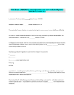 WRT Exam (2024/2025) | Actual Questions and Answers Latest Updated 2024/2025 (Graded A+)