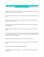 WRT 350 Final Exam (2024/2025) | Actual Questions and Answers Latest Updated 2024/2025 (Graded A+)