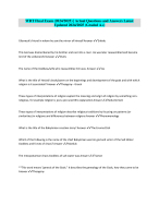 WRT Final Exam (2024/2025) | Actual Questions and Answers Latest Updated 2024/2025 (Graded A+)