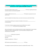 Washington Mandatory Alcohol Server Training Exam | ActualQuestions And Answers Latest Updated 2024