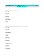 Alcohol Test-Servers Exam | Actual Questions And Answers Latest Updated 2024/2025 (Graded A+)