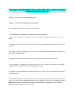 Washington State Regulations Exam | ActualQuestions And Answers Latest Updated 2024/2025 (Graded A+