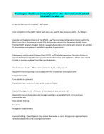 Washington Mast Exam | Actual Questions And Answers Latest Updated 2024/2025 (Graded A+)