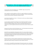 United HealthCare - Ethics and Compliance Test (2024/2025) | ActualQuestions and Answers Latest Upd