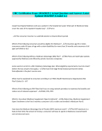 UHC Certification Exam (2024/2025) | ActualQuestions and Answers Latest Updated 2024/2025 (Graded A