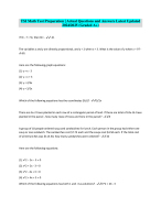 TSI Math Test Preparation | Actual Questions and Answers Latest Updated 2024/2025 (Graded A+)