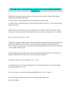 TSI math Test | Actual Questions and Answers Latest Updated 2024/2025 (Graded A+)