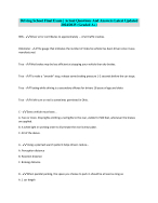 Driving Improvement Exam | Actual Questions And Answers Latest Updated 2024/2025 (Graded A+)