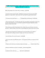 Traffic School Exam Study Guide| Actual Questions And Answers Latest Updated 2024/2025 (Graded A+)