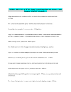 IMPROV DRIVING SCHOOL Exam | Actual Questions and Answers Latest Updated 2024/2025 (Graded A+)