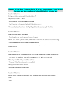 eorgia DDA 6-Hour Defensive Driver & Driver Improvement Exam | ActualQuestions and Answers Latest U