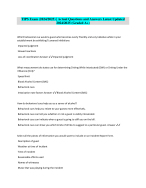 TIPS Exam (2024/2025) | Actual Questions and Answers Latest Updated 2024/2025 (Graded A+)