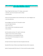 TIPS Certification Study Guide (2024/2025) | ActualQuestions and Answers Latest Updated 2024/2025 (