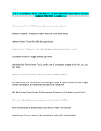 TIPS Certification Exam (2024/2025) | ActualQuestions and Answers Latest Updated 2024/2025 (Graded