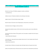 TIPS Certification Exam (2024/2025) | ActualQuestions and Answers Latest Updated 2024/2025 (Graded