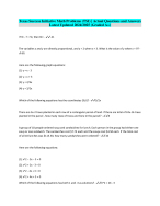 Texas Success Initiative Math Problems (TSI) | ActualQuestions and Answers Latest Updated 2024/2025