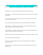 Stationary Engineer Vocabulary Exam (Latest 2024/ 2025 Update) WithQuestions and Verified Answers|