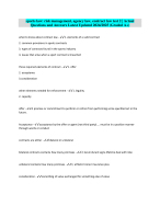 sports law: risk management, agency law, contract law test 2 | ActualQuestions and Answers Latest U