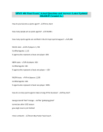 SPMT 481 Final Exam | Actual Questions and Answers Latest Updated 2024/2025 (Graded A+)