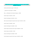 SPMT 481 Exam Prep | Actual Questions and Answers Latest Updated 2024/2025 (Graded A+)