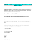 SOS NERC Reliability Exam | Actual Questions and Answers Latest Updated 2024/2025 (Graded A+)