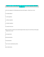 Sophos2 exam | Actual Questions and Answers Latest Updated 2024/2025 (Graded A+)