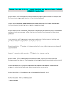 Sophos Overview Reviewer | Actual Questions and Answers Latest Updated 2024/2025 (Graded A+)