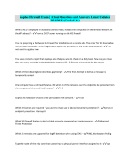 Sophos Firewall Exam | Actual Questions and Answers Latest Updated 2024/2025 (Graded A+)