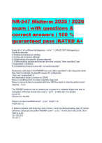 NR-547 Midterm 2025 / 2026  exam | with questions &  correct answers | 100 %  guaranteed pass |