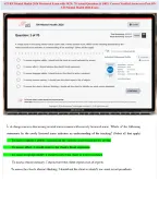 ATI RN Mental Health 2023 Proctored with NGN 70 Questions & Answers