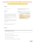 ATI RN Adult Medical Surgical (Med-Surg) Proctored Exam 2026 with NGN: 100 Real Exam Questions and Answers | Comprehensive Study Guide And Test Practice for 2026 RN ATI Adult Medical Surgical