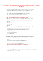 ATI PN Pediatric Nursing 2023/24: Real Exam Questions and Answers Revealed