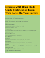 Essential 2025 Hsan Study Guide Certification Exam With Focus On Your Success
