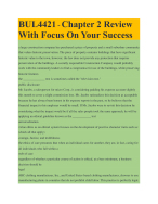 BUL4421 - Chapter 2 Review With Focus On Your Success