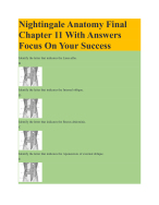 Nightingale Anatomy Final Chapter 11 With Answers Focus On Your Success