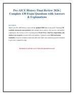 Pre-AICE History Final Review 2026 | 130 - DocMerit