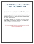 FISDAP Trauma Practice Test 2026: Free EMT Exam Questions and Answers ...