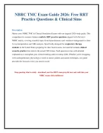 NBRC TMC Exam Review 2026: RRT Practice Questions & Answers