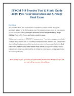 ITSCM 745 Practice Exam 2026: Innovation & Strategy Questions with Answers