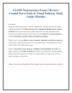 Neuroscience Exam 3 Study Guide: Cranial Nerves & Visual Pathways Q&A ...