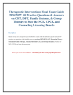 Therapeutic Exam Mastery 2026–27: NCE, CPCE & Licensing