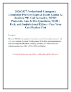 2026/2027 Emergency Dispatch Exam Practice: 911 - DocMerit