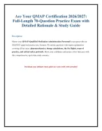 QMAP Practice Test 2026/2027: Free Medication - DocMerit