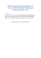 Boiler Operation Exam 2026/2027: 100 Practice Questions
