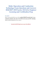 Boiler Operation Exam Prep 2026-2027