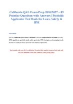 California QAL Practice Test 2026: 85 Questions + Answers