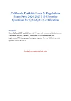 California Pesticide Laws Exam Prep 2026-2027