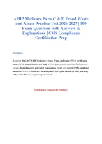 AHIP Medicare FWA Practice Test 2026-2027 | 100 Questions