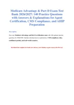 Master Medicare Advantage & Part D Exam 2026/2027